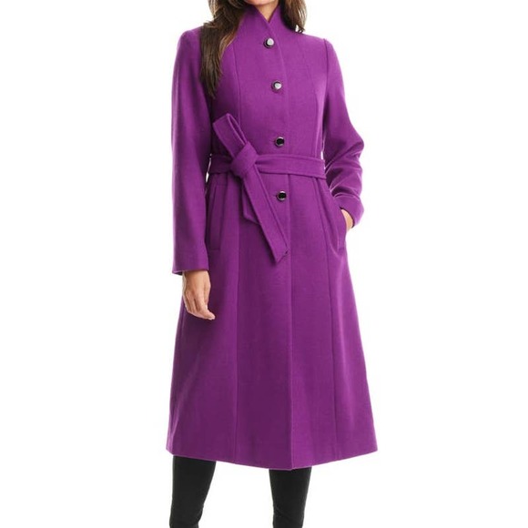 Kate Spade New York Belted Maxi Wool in Wild Bergamot Large NWT